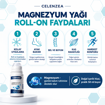 Celenzea Magnezyum Yağı Roll-On