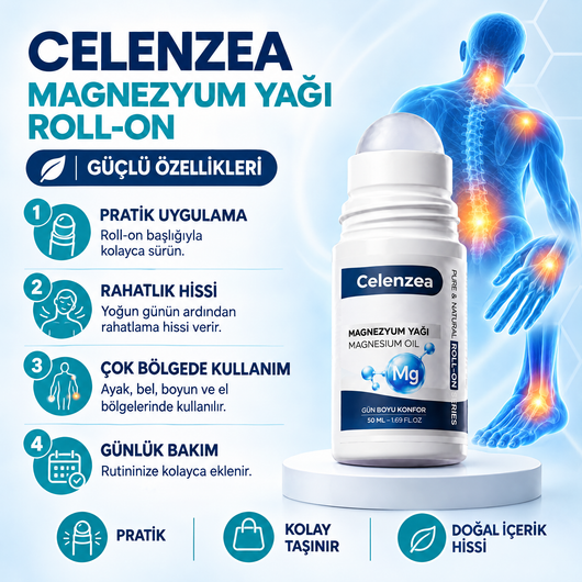 Celenzea Magnezyum Yağı Roll-On